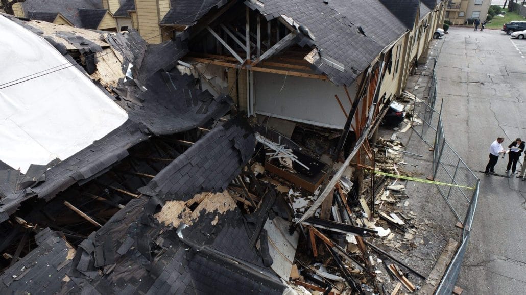 apartment fire property damage insurance claim