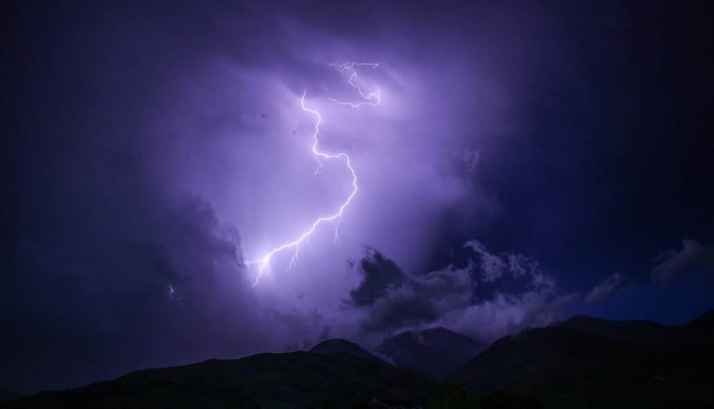 positive lightning strike